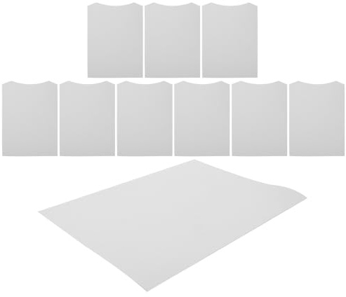 AKOOSY Cartons pour Doublure de Chemise 23X31 CM 250 G Blanc 10 Pièces Forme D’Empiècement pour T-Shirt Planche à Vêtements Légère et Compacte pour Rangement et Pliage des Vêtements