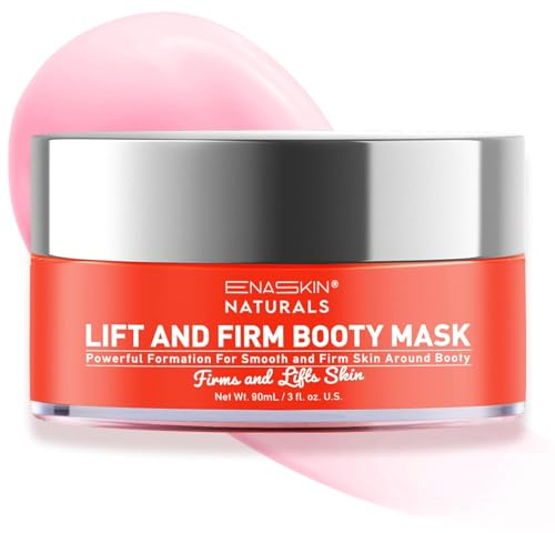 Enaskin Naturals Booty Anti-Cellulite Cream: Firming Solution for Legs & Belly - Skin Tightening & Lifting Body Mask for Toning, Lift & Firm Moisturizing Bum Bum Care