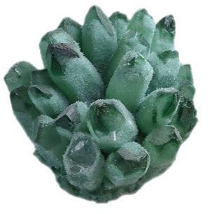VWWJCCRO Crystal Cluster, Rock, Large Clusters Stone, Raw, Geode Cave Stones,Green,200~300g