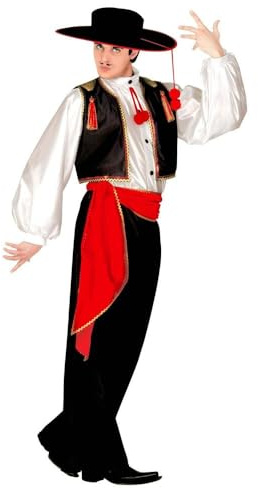 W WIDMANN MILANO Party Fashion - Costume Joaquin, spagnolo, ballerino di flamenco, torero, torero, costumi di carnevale