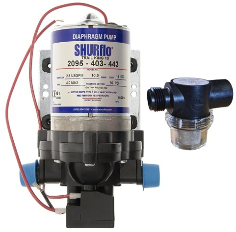 shurflo water pump with filter
