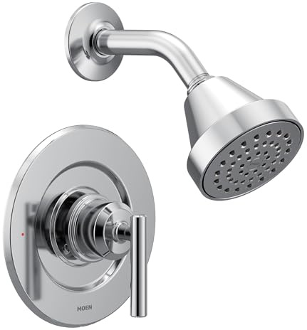 Moen Gibson Chrome Posi-Temp Pressure Balancing Eco-Performance Modern Shower Trim, Valve Required, T2902EP