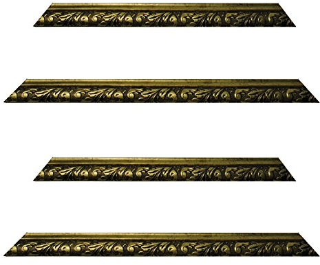 Neumann Bilderrahmen Barockrahmen Gold fein verziert, 337 ORO, Zuschnitt 18x24 cm