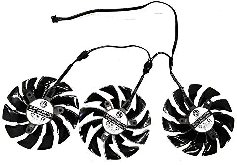iHaospace 95MM PLD10015B12H DC12V 0.55A GTX1080Ti Fan for Gigabyte AORUS GeForce GTX 1070/1080 Xtreme Gaming RTX 2060 1080 Ti Xtreme Edition Video Card Fan (A Set)
