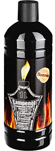 Flameup Lampenoel Lampenöl Petroleum Lampe Garten Oel Fackeln Fackel Laterne Öl Innen Camping 1 Liter Flasche Outdoor Oil Öllampe flüssig Gartenfackel