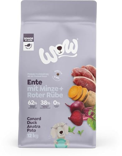 WOW Senior Trockenfutter Ente 12kg