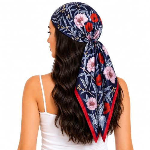 FAIRYGATE Satin Scarf Silky Like Elegant Soft Wraps Ladies Scarves for Women Girls