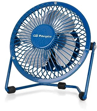 Mini Ventilador con USB para Ordenador Orbegozo PW 1026 Azul