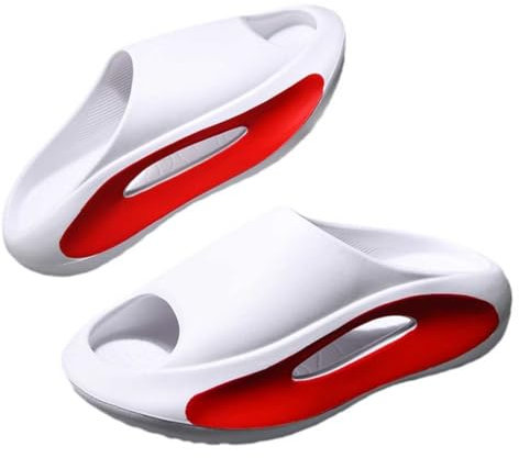 ANEIDA Unisex Badeschuhe Damen Slides Sandalen Hausschuhe Herren Sommer Garten Badelatschen rutschfest Plattform Badeschlappen Slippers Sommer Slide Indoor Outdoor(Size:EU 36-37,Color:Weiß)