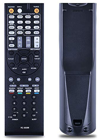 TCNOUMT Télécommande universelle compatible avec récepteur AV Onkyo RC-803M TX-NR509 TX-NR609 TX-NR609B HT-R690 HT-R990 HT-S7400 HT-S7409 HT-S8400 HT-S8409 HT-S9400