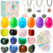 JOYIN Huevos de Pascua precargados con piedras preciosas, 12 unidades