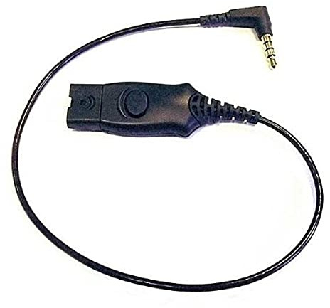 Plantronics MO300 Cable for iPhone 4S, Black