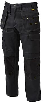 DEWALT PRO Tradesman Black Trousers 40W 29L