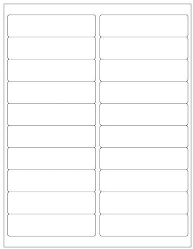 HouseLabels 200 Sheets; 4,000 Labels, 20-UP, Shipping/Mailing Labels (4.0 x 1.0) - BPA Free!