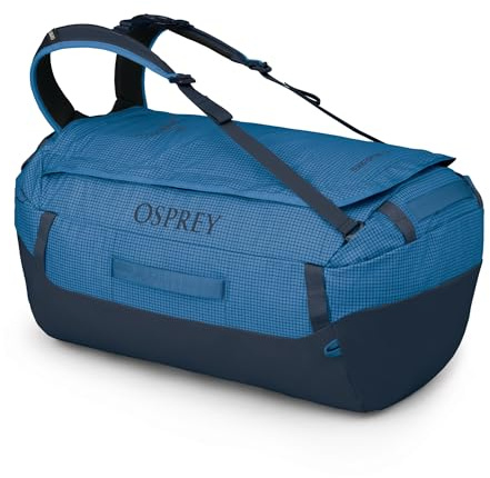 Osprey Transporter Unisexe Sac de Sport, 65L, Blue Flame/Scoria Blue, O/S