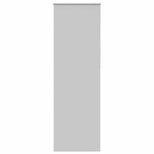 vidaXL Roller Blind - Blackout Light Grey 85x230 cm/Modern Polyester Window Covering/Adjustable Privacy Shade for Home or Office/Easy Installation with Non-Drill Clamping Options