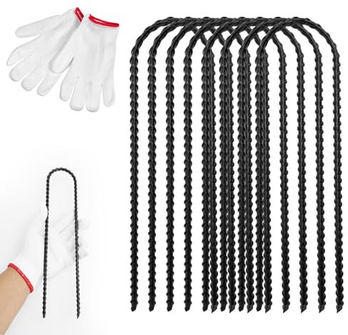 Bodenanker Trampolin Erdanker Bodenanker U-förmige Zeltheringe Sturmsicher Erdhaken Heringe Boden Zeltheringe Stahl Erdnägel für Garten Camping Zelten 8 Stück