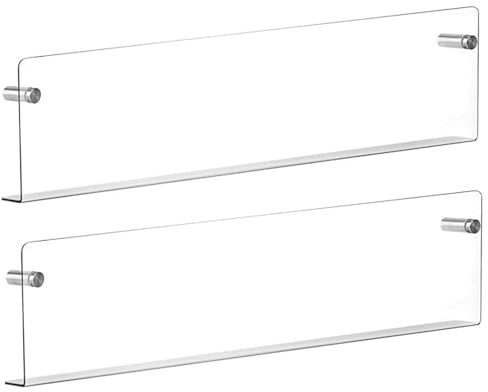 Hintyne 2 revisteros acrílicos de 16 Pulgadas Soporte Transparente para folletos de Pared estantería Colgante para el hogar
