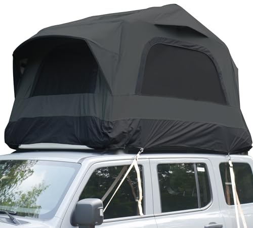 HOMEFUN Inflatable Rooftop Tent for Car Truck, 2 Person Roof Tent with Waterproof 300D Fabric, Windproof Design for Overlanding and Outdoor Adventure,Easy to Set Up