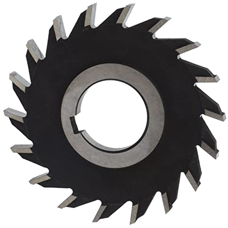 Fresa a 18 denti Disco per fresa in acciaio ad alta velocità diametro 100 mm per lavorazione piana