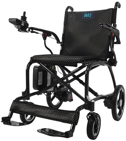 Silla de ruedas eléctrica plegable ligera de fibra de carbono 10,8 Kg MAS Mobility Aid Social Marca Española La Silla de ruedas eléctrica plegable ultraligera de calidad y garantia 100%