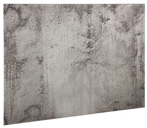Magnettavla i glas, 100 x 60 cm, premium whiteboard i betongutseende för väggmontering komplett set med 4 färgade pennor, torkare och 8 magneter för konferensrum, träning, stora kontorsrum, hög