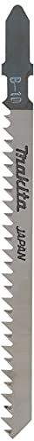 Makita A-85628 Stichsägeblatt B-10 HCS 5 Stück, ideal für saubere und schnelle Schnitte in Holz und Kunststoff von 3 bis 65 mm Materialstärke