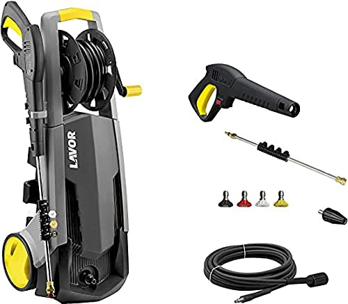 Lavor Idropulitrice PASCAL 20 plus, 140 bar max, Con Motore ad Induzione, 2100 Watt, con Avvolgitubo