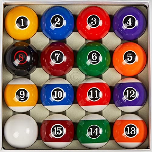Collapsar Juego Completo de 16 Bolas de Billar de tamaño reglamentario de 2-1/4 Pulgadas (Varios Estilos Disponibles) (Estilo Moderno)