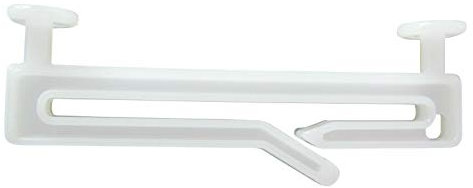 rewagi Schlaufengleiter für Schlaufen 40mm, 50mm, 50mm mit Schlitz, 70mm – Gardinenzubehör, Gardine, Vorhang, Schiebegardine (Länge 50mm mit Schlitz- 60 Stück)