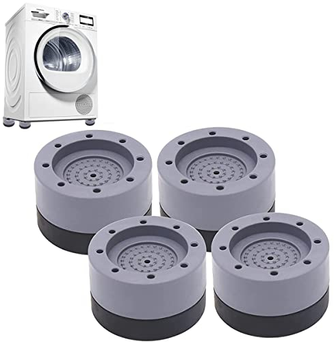 Waschmaschine Füße Pad Fußpolster 4 Stück Universal Anti Vibration Waschmaschine Füße [Vibrationsdämpfer] Waschmaschine Fußpolster Schwingungsdämpfer Antirutschmatte für Waschmaschinen und Trockner