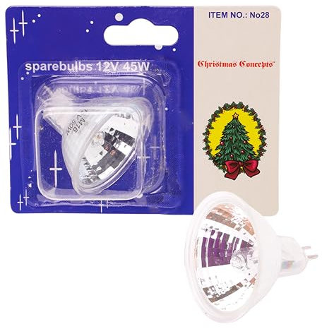 Christmas Concepts® 50mm/2 Inch Fibre Optic 2 Pin Bulb - 12v 45w - Replacement Bulbs.