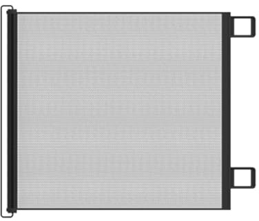 Treppenschutzgitter Türschutzgitter Ausziehbar Baby Absperrgitter Schutzgitter Treppe für Kinder,Katzen und Hunde,Geeignet für Innen Außenbereich (Schwarz-150×80cm)