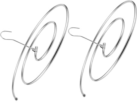 AKOOSY 2 Stück Teiliges Edelstahl Spiral Wäschetrockner Bettdecken Wäscheständer für Innen Außen mit Drehfunktion Platzsparend Langlebig
