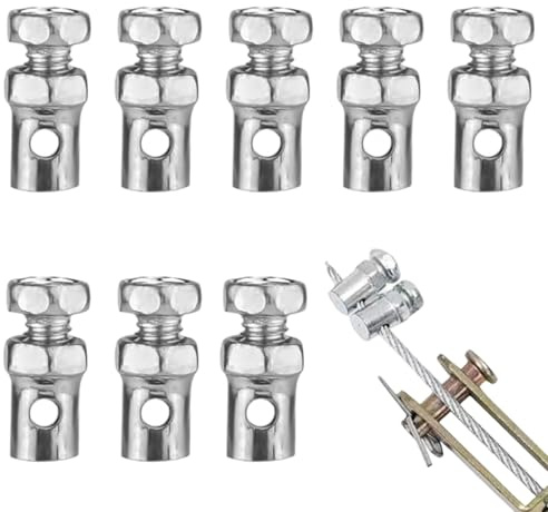KAHZOR 8 Pièces serre cable scratch, serre-câble de vélo à acheminement fixe, bouchons de câble d’accélérateur, serre cable acier, pinces pour câble de frein de kart à moteur, pour moto, vélo