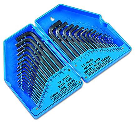 Laser 2577 Metric & Imperial Hex Key Set 30pc
