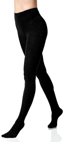 Collant chaud en coton tricoté - femme - couleurs unies - 46-48 / XL