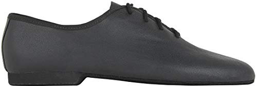 Rumpf Schuhe Jazz Basic I 1260 Tanzschuhe aus Leder, Jazz Swing Ballett Lindy Hop SG Sport Fitness Yoga Pro, Schwarz - Schwarz - Größe: EU 41
