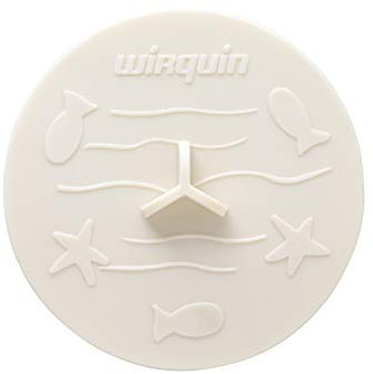 Wirquin 39222501 Bouchon universel Frisby ø 105 mm pour évier, lavabo et baignoire, blanc