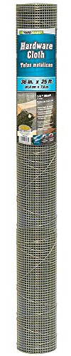 YARDGARD – 1/4 in. Mesh Welded Wire Fence Hardware Cloth – 36 in. x 25 ft. 23‑Gauge Double Zinc Coated Galvanized Steel – for Garden Fencing | Chicken Wire | Rabbit Fencing and Crafts