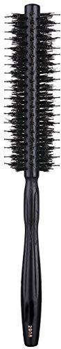 Cepillo de pelo redondo con cerdas de jabalí naturales y cerdas de nailon, Cepillo para dar volumen – 3,8 cm de diámetro