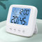 Digitales Hygrometer Innen, Thermometer Thermo-Hygrometer mit Hhen Genauigkeit, Temperatur und Luftfeuchtigkeitsmesser Hydrometer Feuchtigkeit Digital mit Hintergrundbeleuchtung, Uhr & ℃ / ℉ Funktion