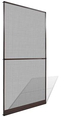 Zanzariera a Porta Battente, con Telaio Girevole, Rete in Fibra di Vetro e Telaio in Alluminio, Zanzariera con Cardini per Porte per Balcone, Soggiorno, 120 x 240 cm