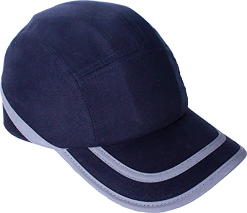 Bricoloco Gorra Seguridad homologada Estilo Casual-Casco de protección Laboral para Obra, Industria, Deportes de Riesgo antigolpes. Confort Headline. Talla única. (Confort BL - Azul Visera Standar)