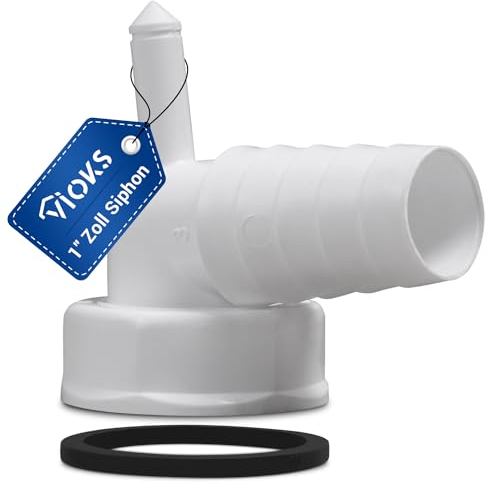 VIOKS Bec de tuyau coudé à 90° avec raccord de condensat pour siphon 1 pour machine à laver et sèche-linge 19 mm de diamètre