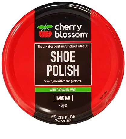 DTD QUALITY MATTERS Cherry Blossom Shoe Polish Shines, Nourishes & Protects With Carnauba Wax Available In All Styles Preventing Footwear From Cracking Available In All Traditional Colours (DARK TAN)