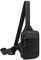 Klein Sling Chest Crossbody Bag,Brusttasche Herren Damen,Mini Schultertasche Verstellbare Schulter, Anti-Diebstahl Wasserfest Umhängetasche für Männer Outdoor-Sportarten Wandern Radfahren Schwarz