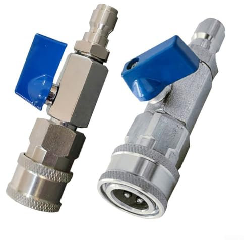 Kit de válvula de bola de lavado de alta presión de grado profesional con resistencia superior a fugas y operación de encendido/apagado sin esfuerzo para un control mejorado (3/8)