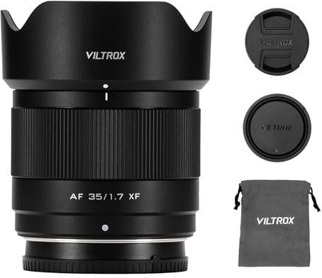 VILTROX 35mm f/1.7 F1.7 Auto Focus Large Aperture APS-C Prime Lens Compatible with Fuji X-Mount Cameras X-T5 X-T4 X-T30 II X-S10 X-T200 X-T30 X-T20 X-H1 X-H2 X-E3 X-T3 X-T100 X-PRO2