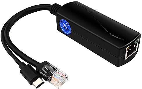 LLHCF PoE Splitter 5V Active PoE To Adapter IEEE 802.3af Compliant For 4 WiFi Security Cameras